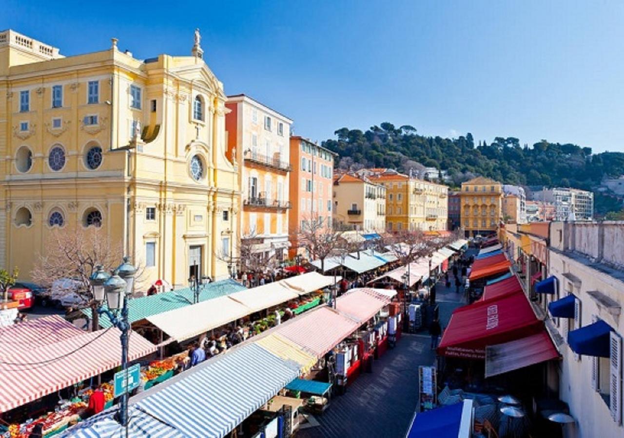 Grand H -F2, Face Vieux- Nice, Terrasse, Ascenseur, Climatisation, Terrace - Nice City Center Exterior foto